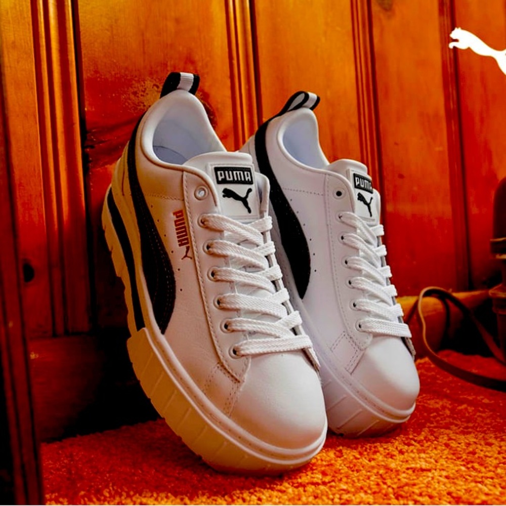 Puma platform sneaks.